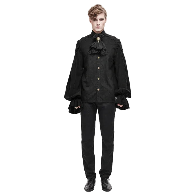 Broach Clip On Gothic Cravat