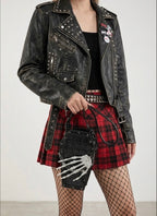 Coffin Skull Patterned Skeleton Hand Bag