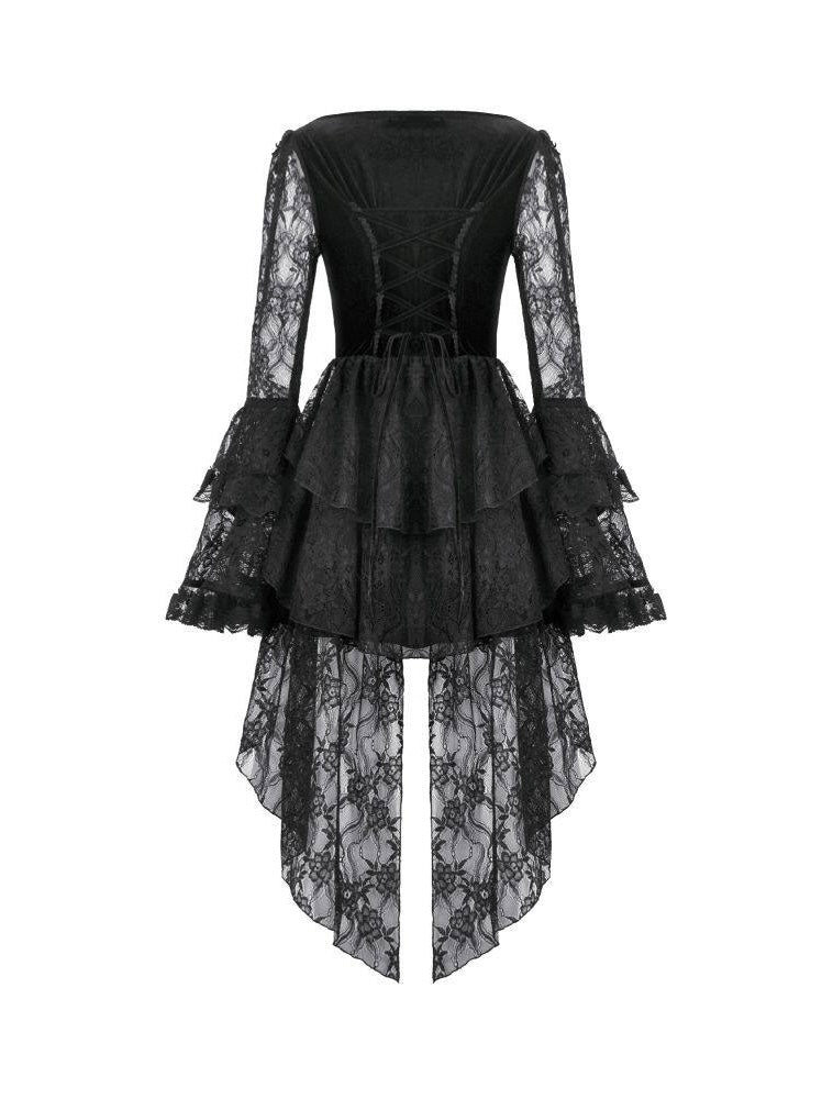 Gothic Lace Net Crucifix Dress