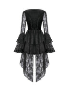 Gothic Lace Net Crucifix Dress