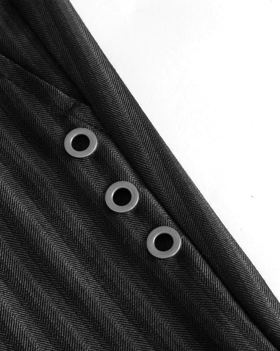 Pinstripe Button Trousers