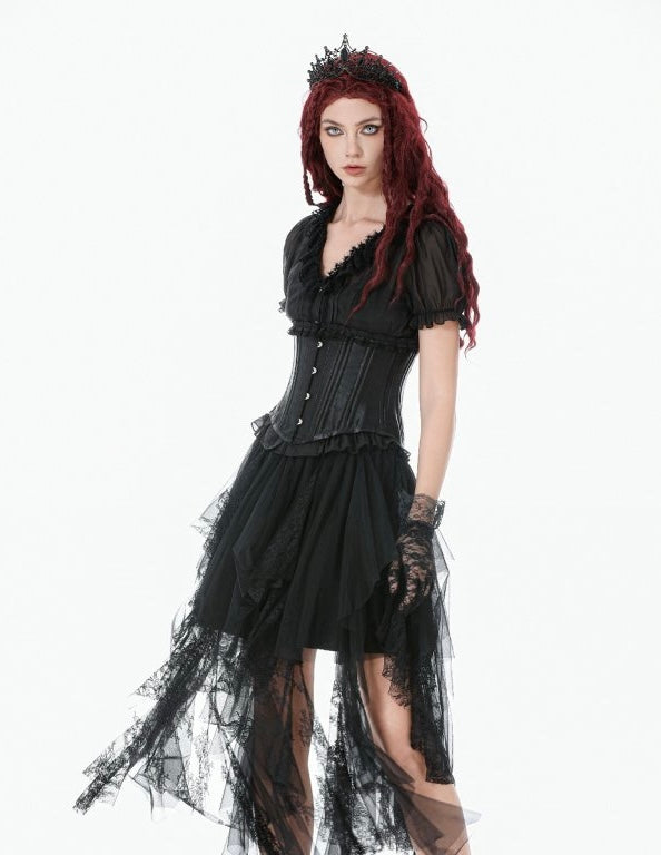 Frill Hem Underbust Corset