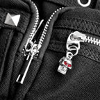 Black Handcuff Eyelet Handbag