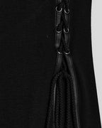 Side Split Lace Up Skirt