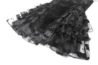 Bat Coffin Ruffle Layer Mini Dress