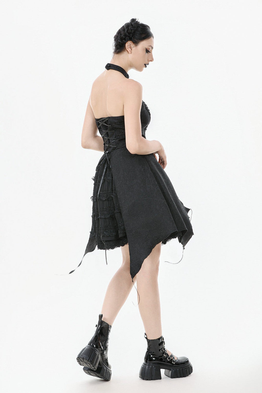 Batwing Choker Dress