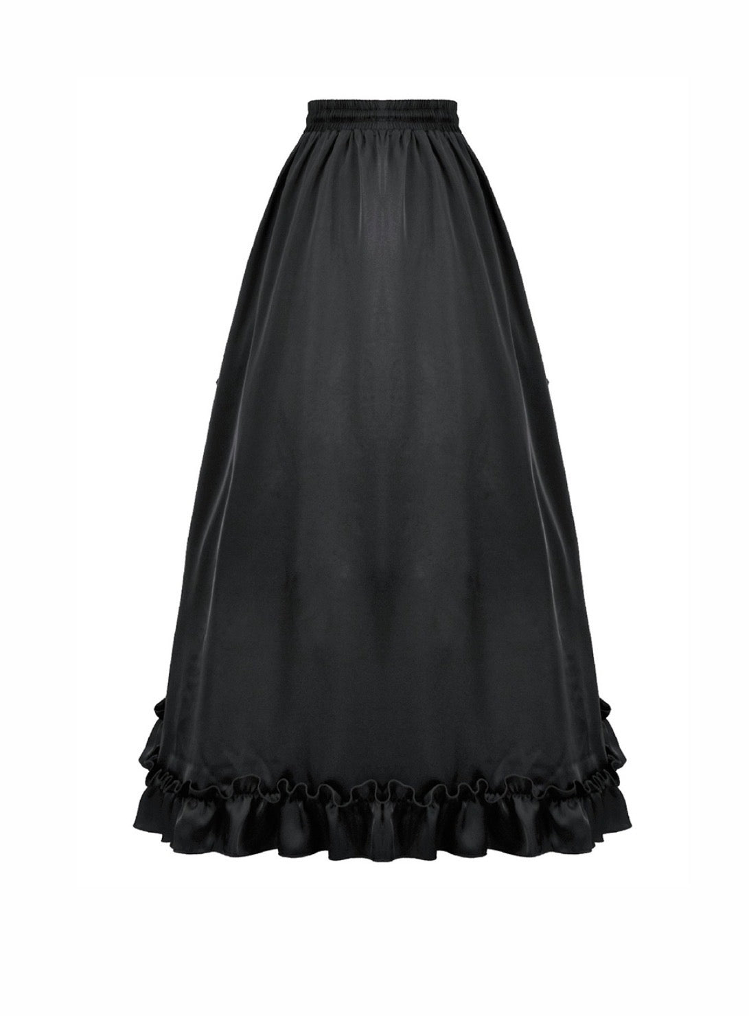 Classic Gothic Red Net Lace Skirt