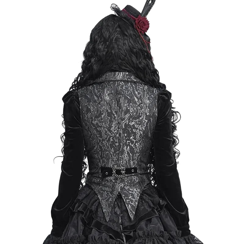Women’s Patterned Crucifix Tailed Waistcoat