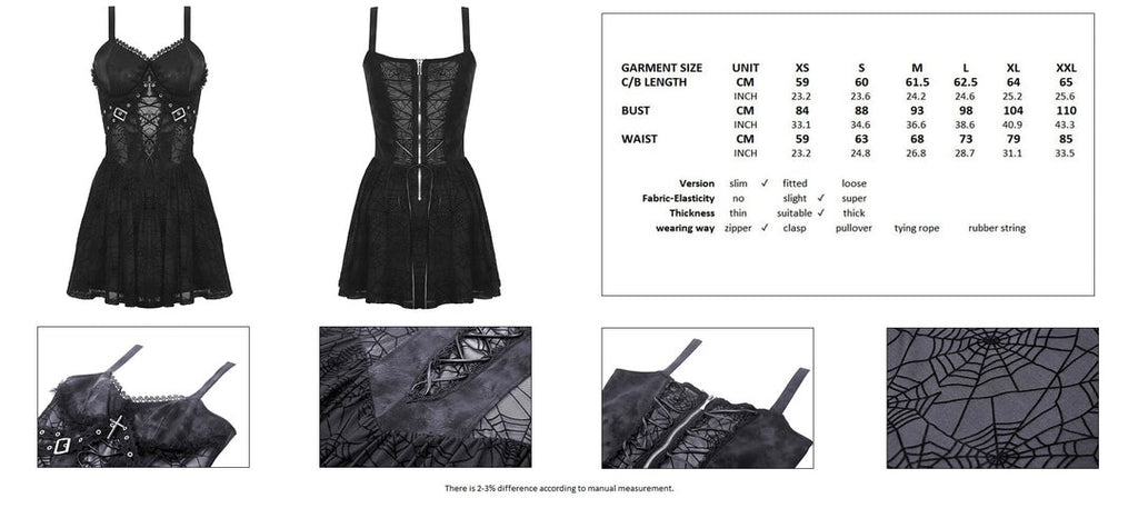 Cobweb Mesh Crucifix Dress
