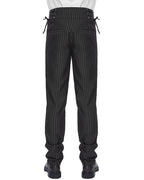 Pinstripe Button Trousers