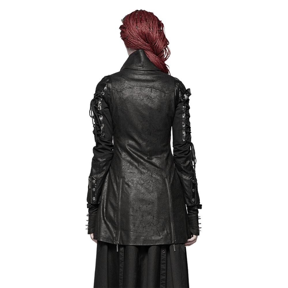 Ladies Black Dystopian Jacket