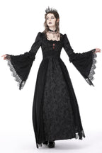 Red Jewel Vintage Court Maxi Dress