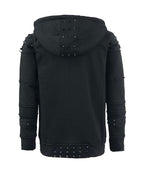 Unisex Spiked Zip Hoody