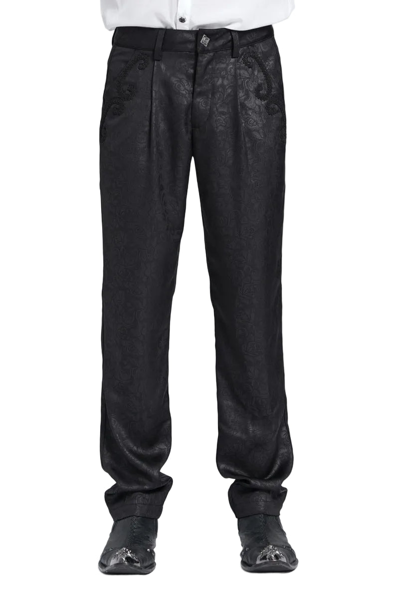 Lightly Patterned Formal Trousers
