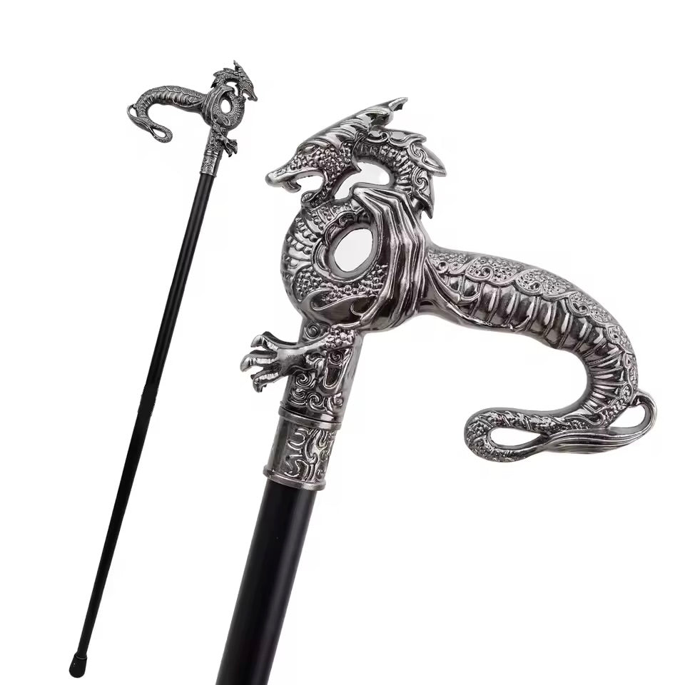 Silver Dragon Body Cane