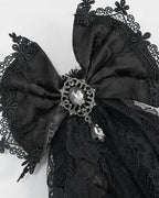 Lace Bow Jewel Cravat