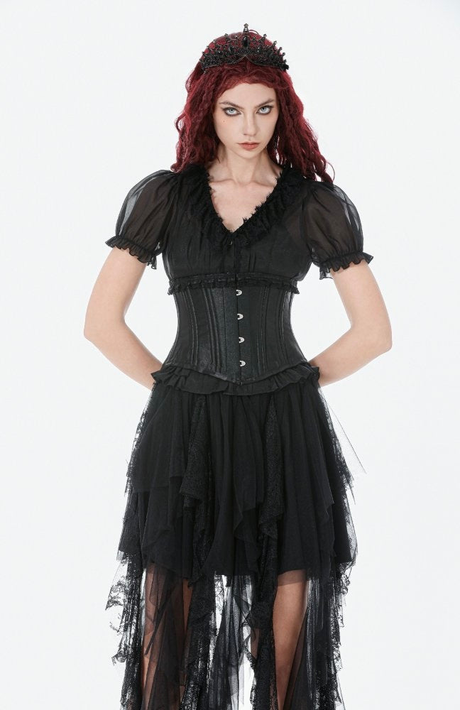 Frill Hem Underbust Corset