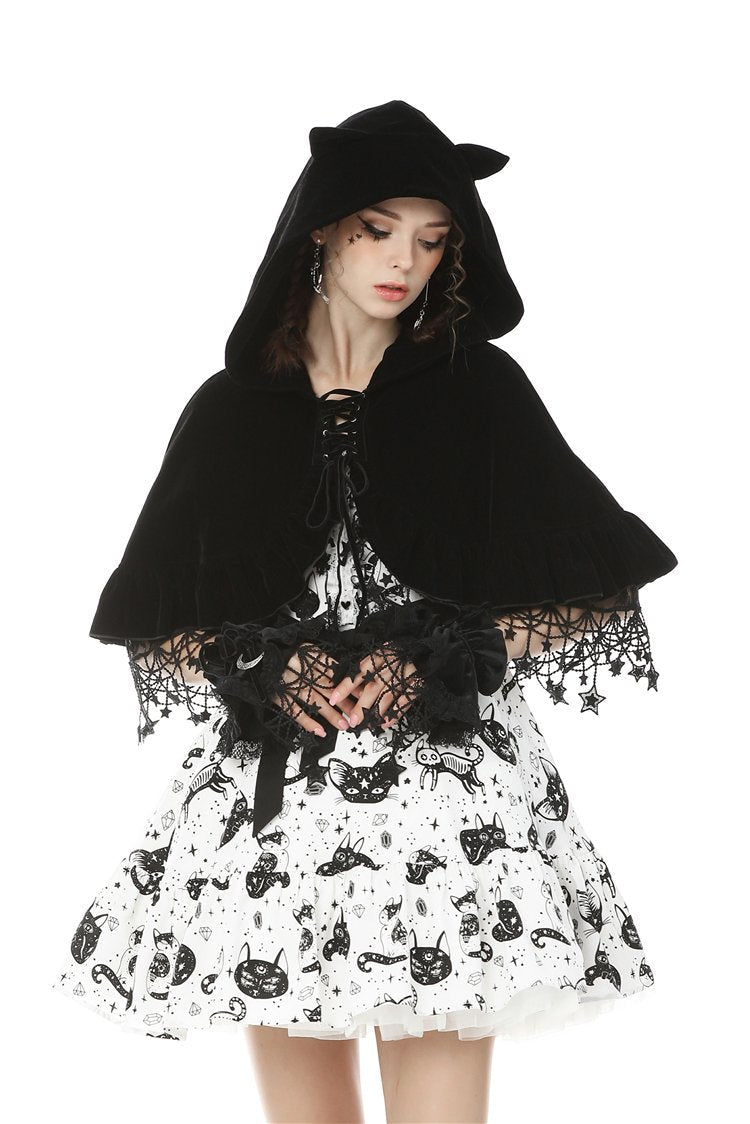 Star Hooded Cat Ear Capelet