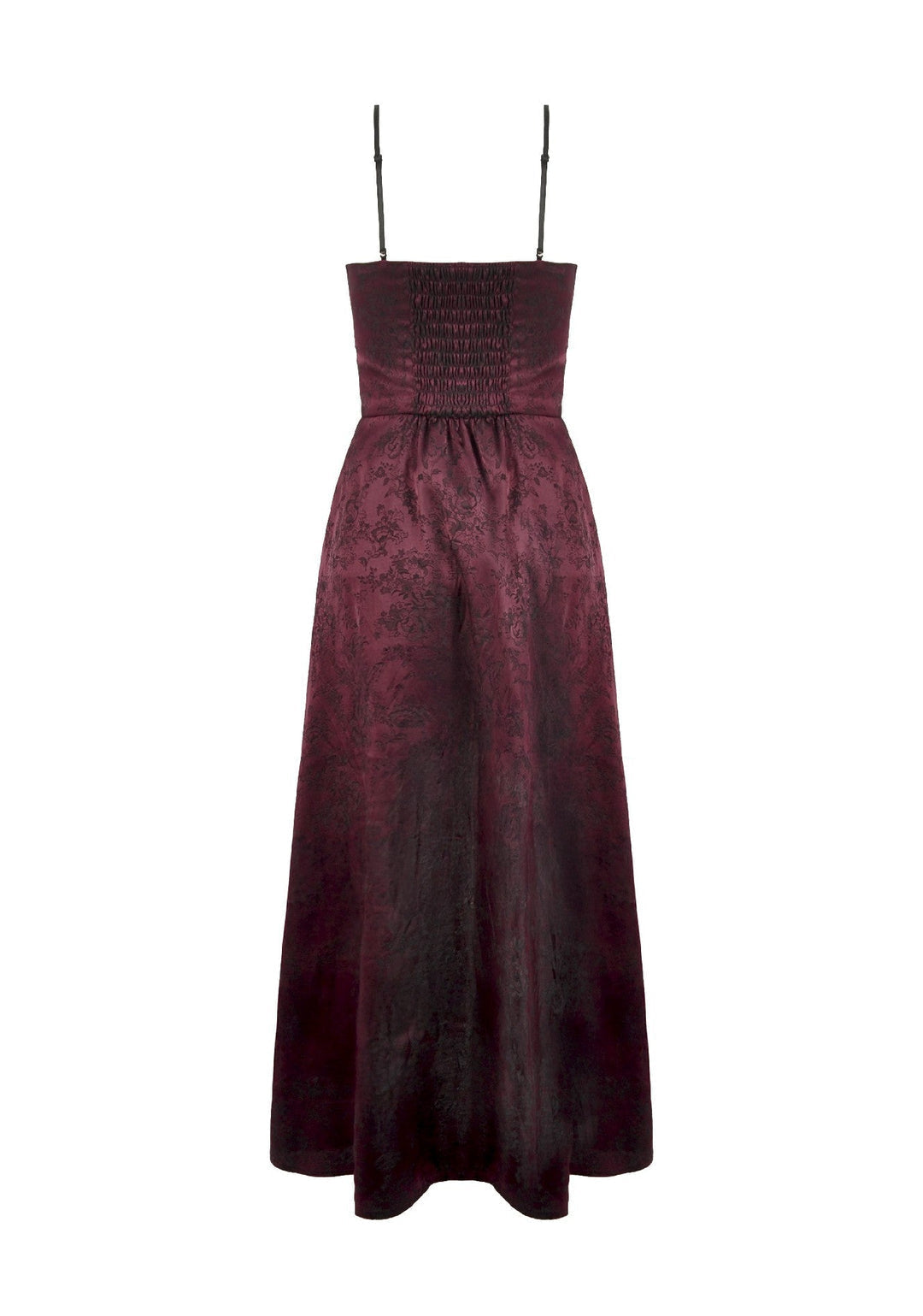 Red Rose Ruffle Asymmetrical Dress