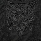 Delicate Standing Collar Sheer Blouse