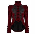 Red Dark Doll Velvet Jacket