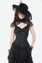Lace Hem Long Corset