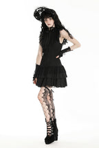 Frilly Sleeveless Doll Shirt Dress