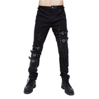 Ragged Punk Buckle Trousers
