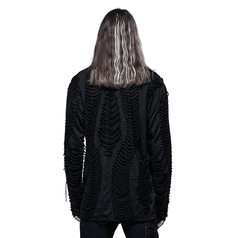 Ripple Shred Long Sleeve Top