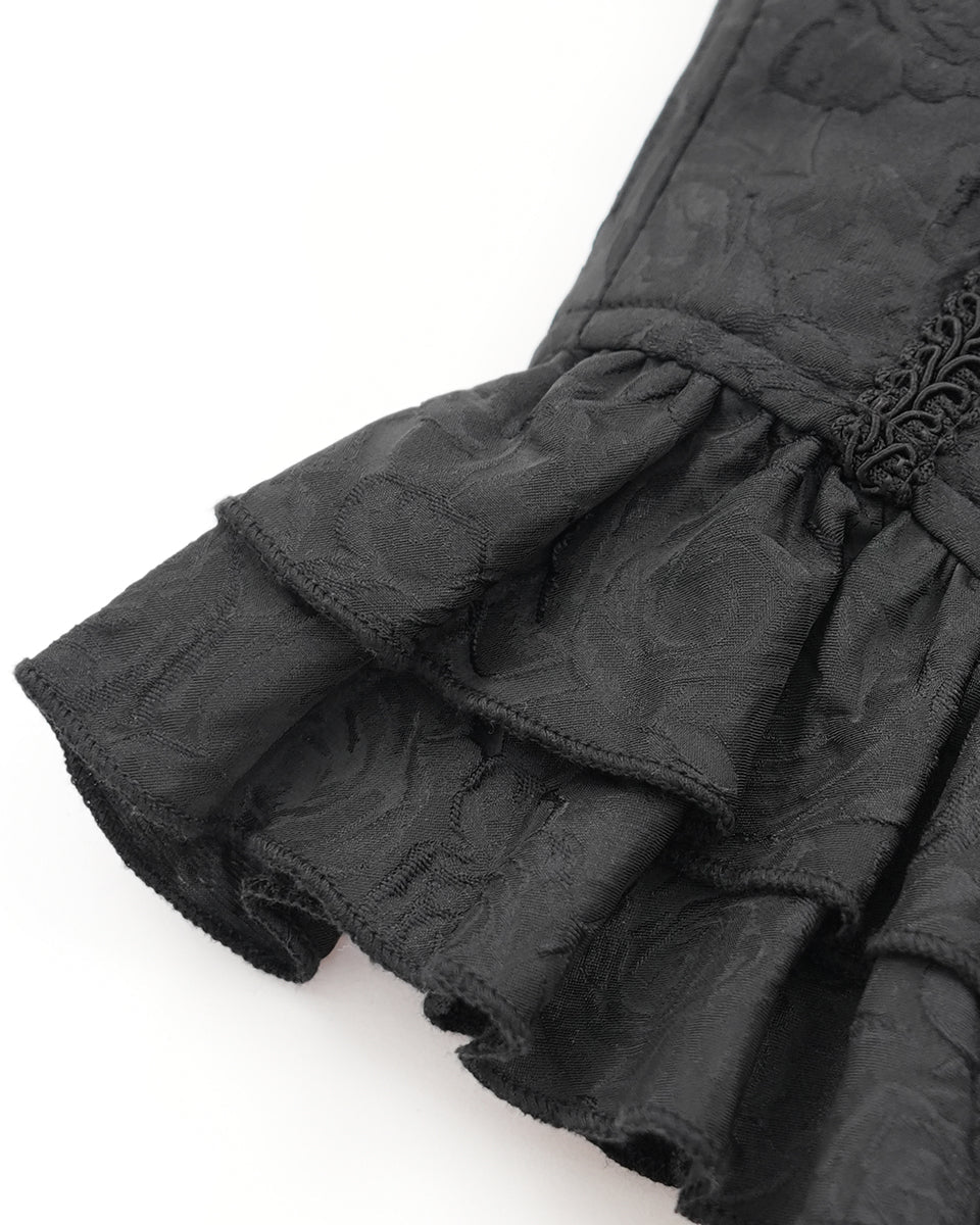 Crucifix Rose Frill Corset Belt