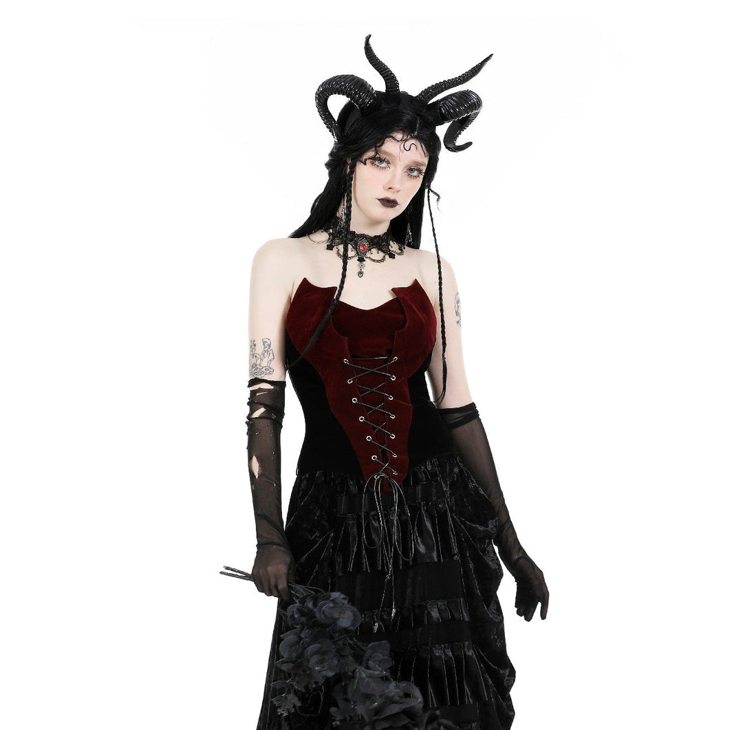 Blood Bat Corset Top