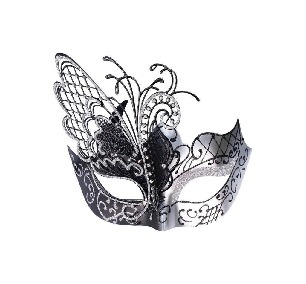 Silver Butterfly Masquerade Mask