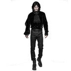 Victorian Button Leather Design Trousers