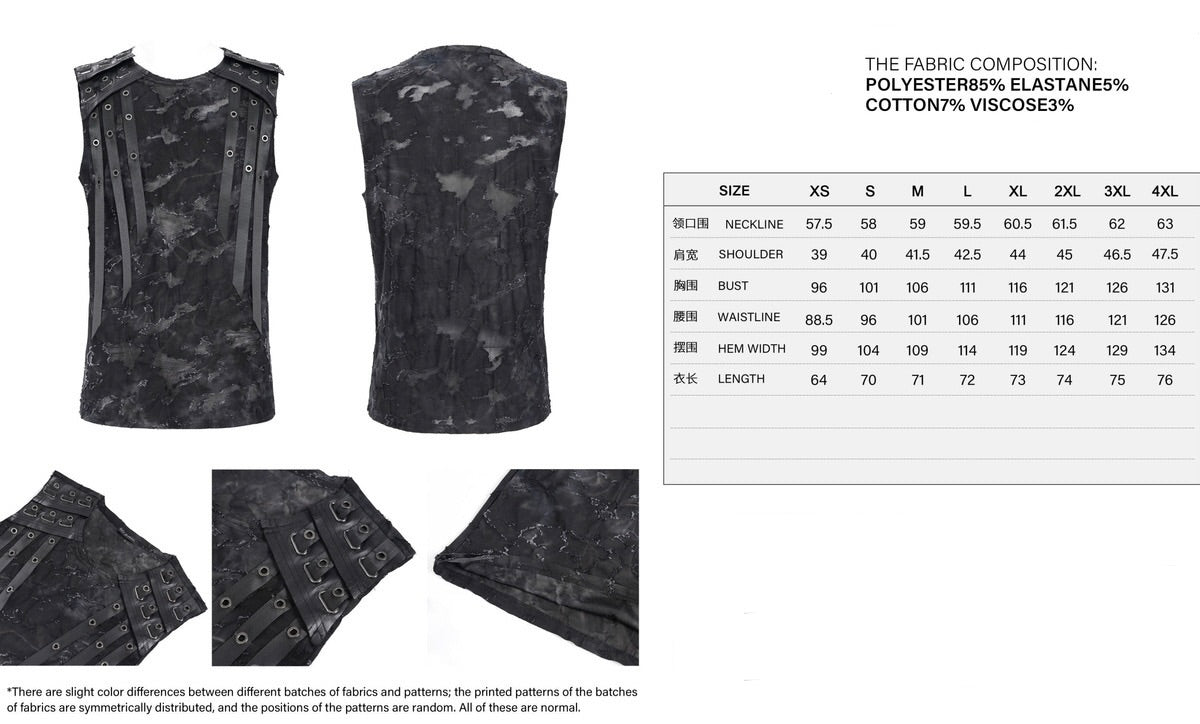 Punk Strap Sleeveless Top