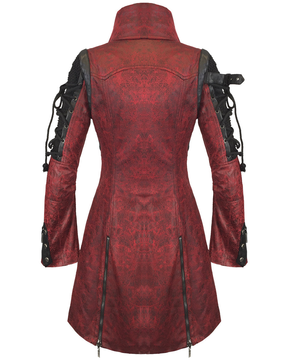 Mens Red Dystopian Jacket