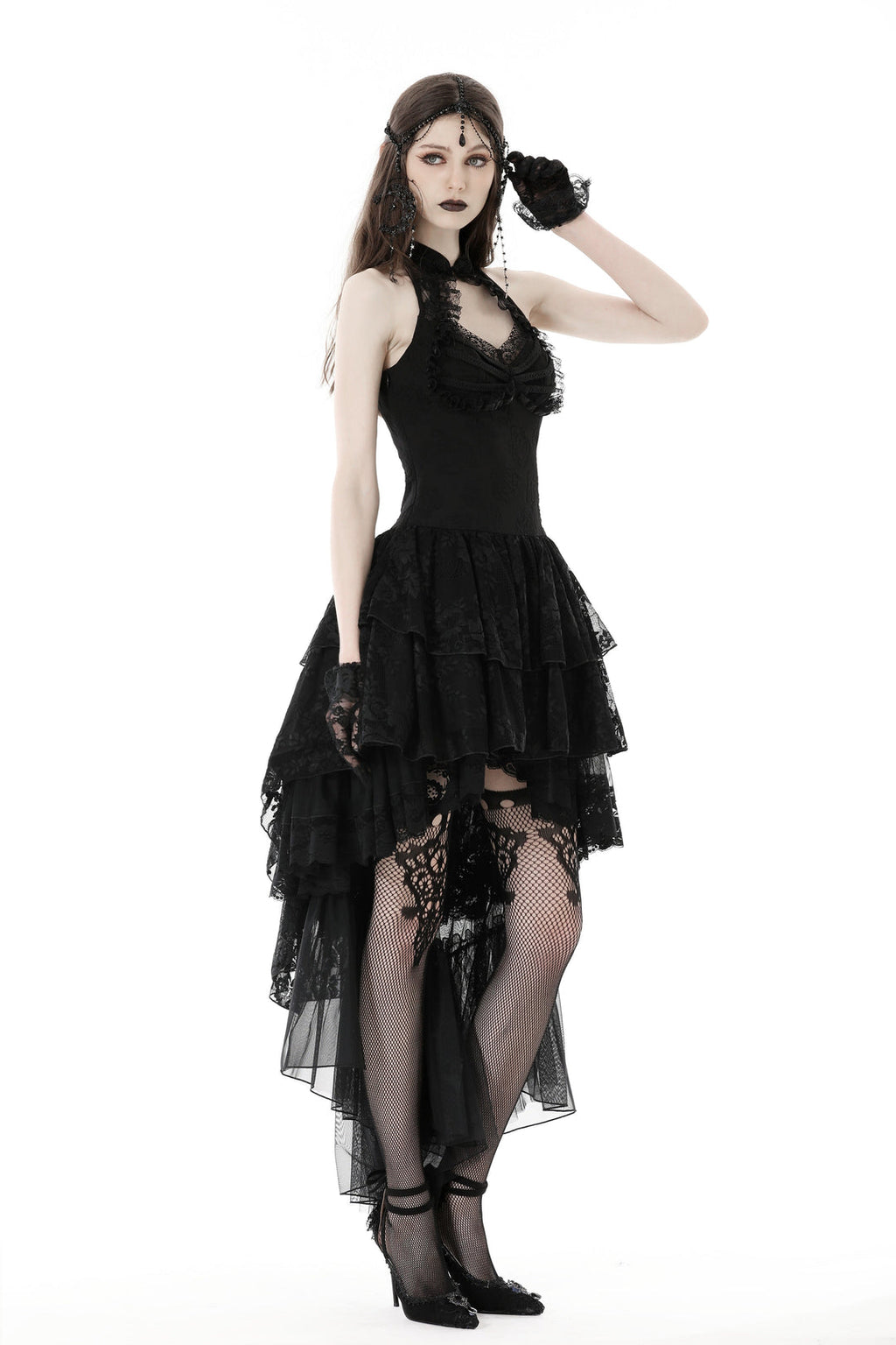 Halter Neck Cutout Cocktail Dress