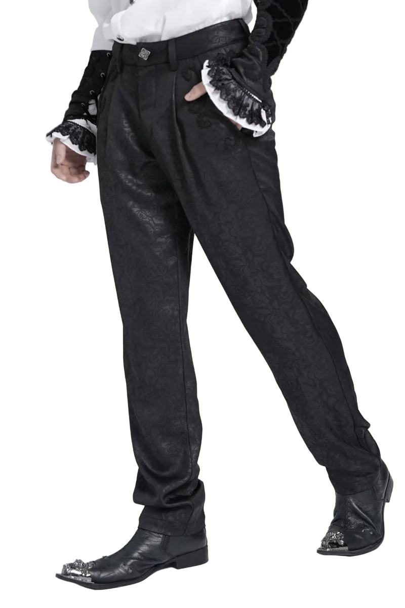 Lightly Patterned Formal Trousers