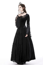 Velvet Lace Detailed Maxi Dress