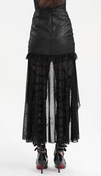 Hi-Lo Cobweb Chain Trail Skirt