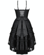Pleated Frill Big Bow Prom Dress