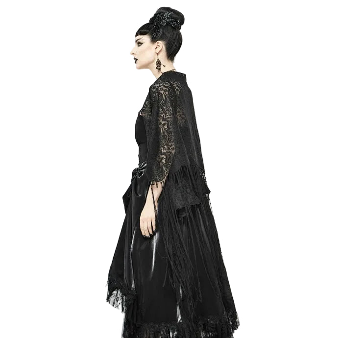 Paisley Print Tassel Shrug