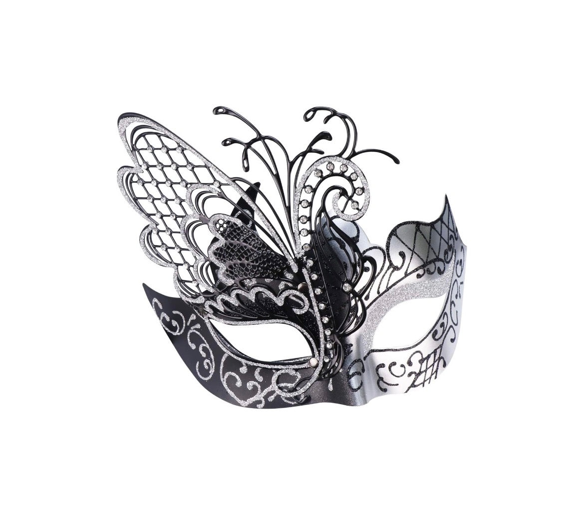 Silver Butterfly Masquerade Mask