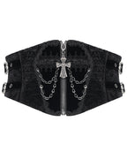 Unisex Crucifix Chained Gothic Corset Belt