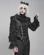Men’s Jacquard Velvet Tailed Gothic Waistcoat