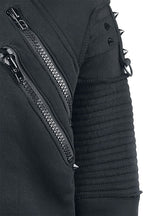 Unisex Spiked Zip Hoody