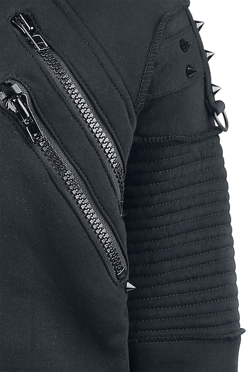 Unisex Spiked Zip Hoody
