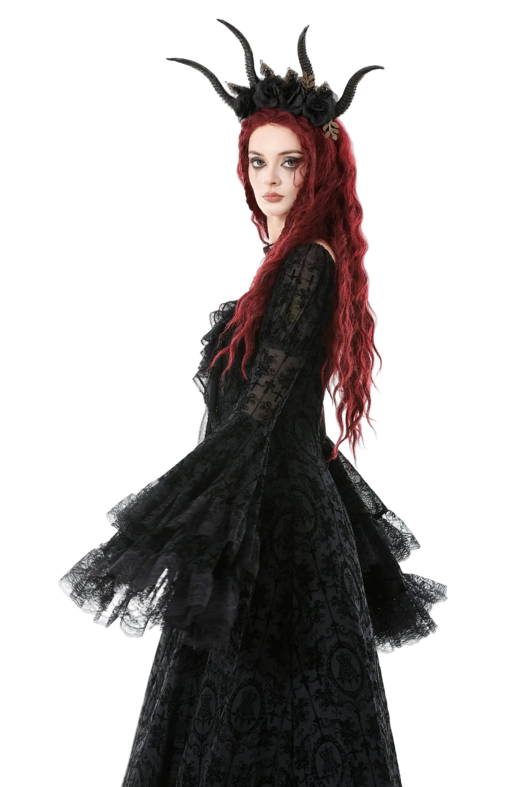Royal Jewel Layer Sleeve Dress