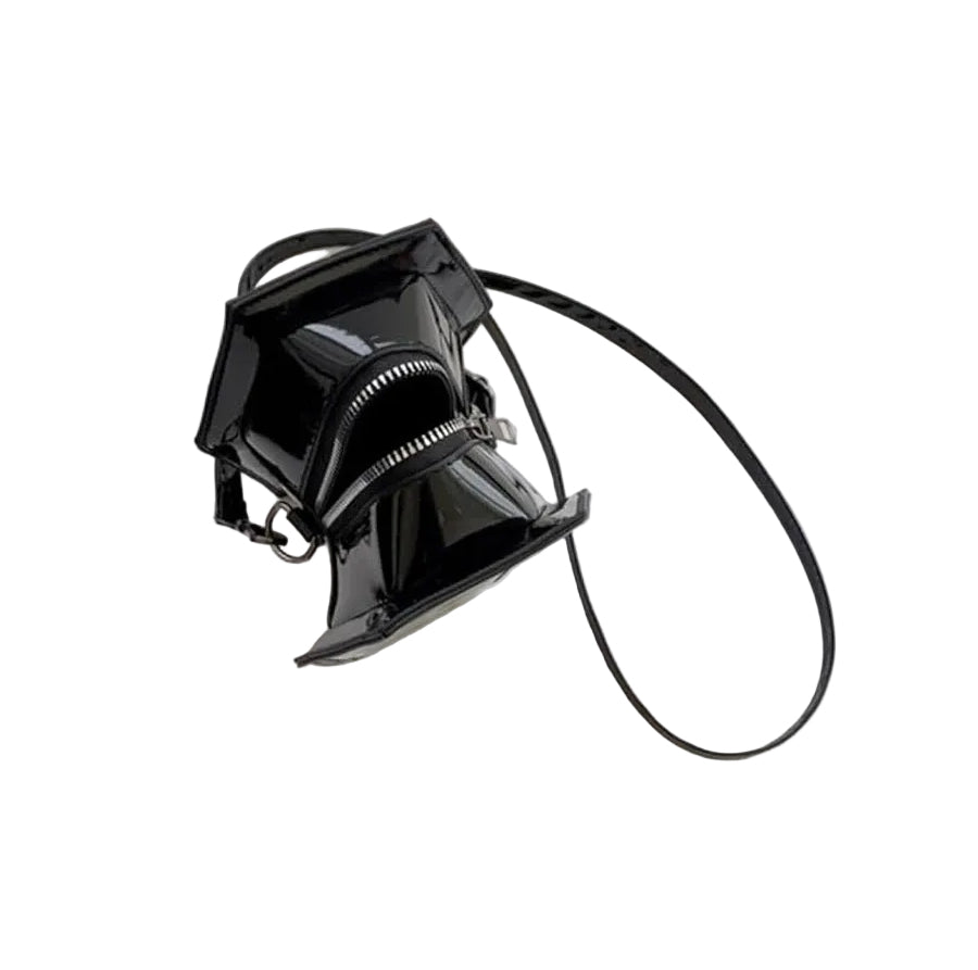 PVC Coffin Rose Crucifix Dagger Bag