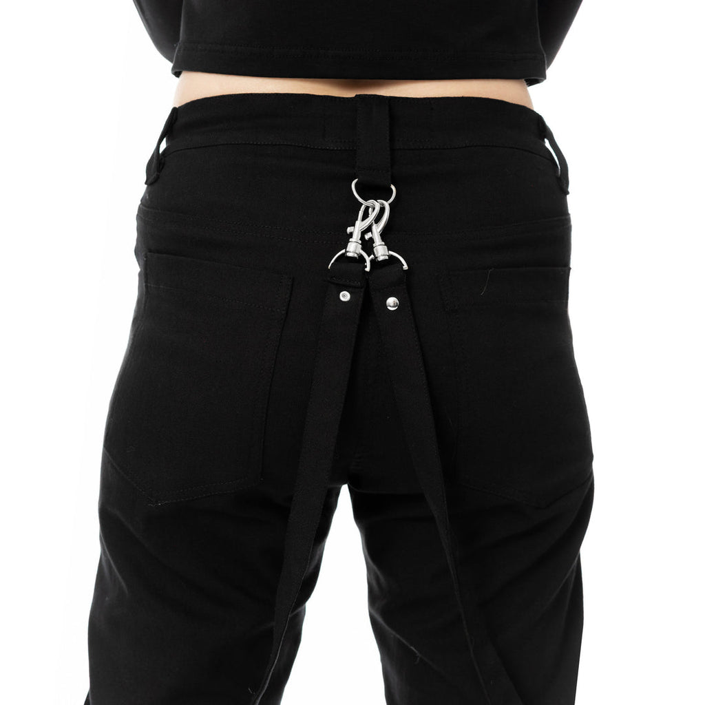 Eyelet Lace Up Clip Pants