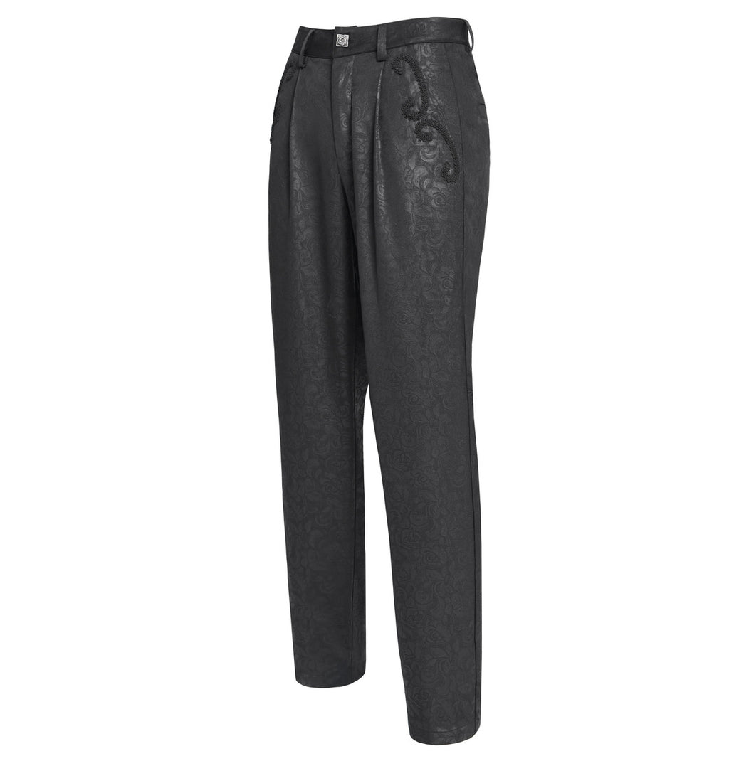 Lightly Patterned Formal Trousers